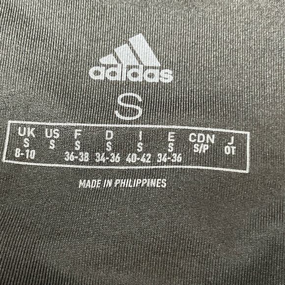 Adidas High Rise Black with heathered camo Leggings size Small - Picture 14 of 15